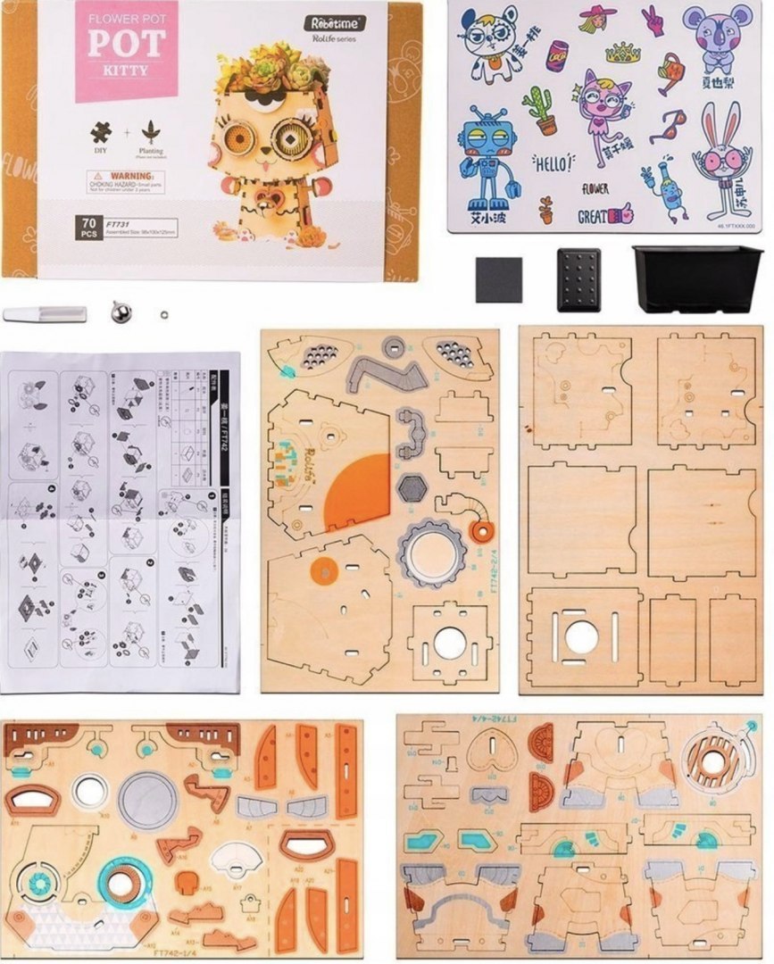 puzzle-3D-kotek-doniczka-robotime-6 puzzle-3D-kotek-doniczka-robotime-6