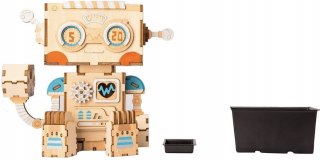 Puzzle 3D Doniczka ROBOT drewniana Robotime