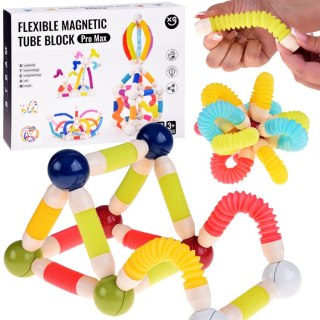 Klocki Elastyczne Magnetyczne Rurki do budowania Tube Block 36 elem ZA5813