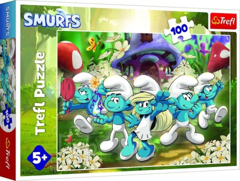 Trefl: Puzzle 100el. - Poznaj Smerfy