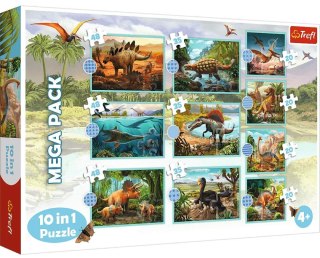 Trefl: Puzzle 10w1 - Poznaj wszystkie dinozaury