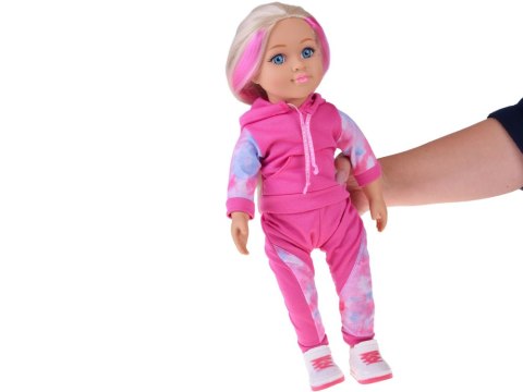 Lalka w dresie 48 cm z długimi blond włosami - sportowa stylizacja ZA5844
