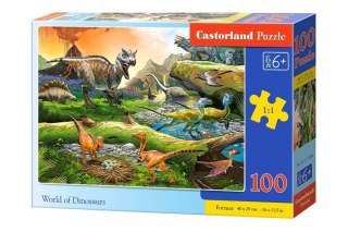 Puzzle 100 el. World of Dinosaurs - dinozaury