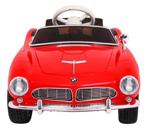 Autko BMW 507 Retro elektryczne dla dzieci Czerwony Roadster