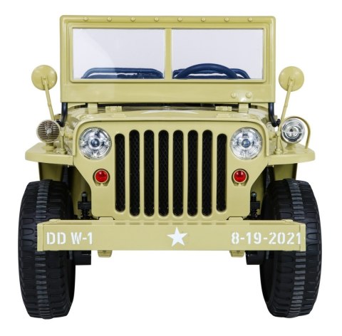 Autko Wojskowe Retro dla 3 dzieci Matcha 4x4