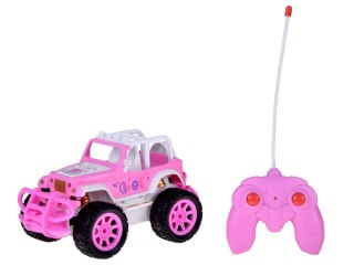 Autko dla lalki Różowy Samochód Terenowy z pilotem dla dziewczynek ZA5909