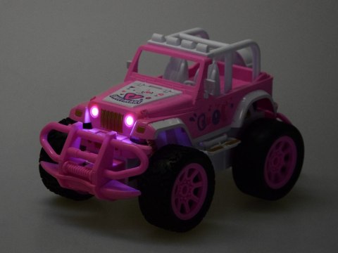 Autko dla lalki Różowy Samochód Terenowy z pilotem dla dziewczynek ZA5909