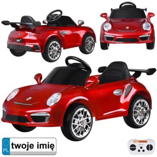 Autko elektryczne na akumulator czerwone Porsche RUF CTR3 + pilot PA0327