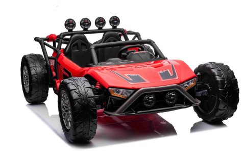 Auto Buggy Racing 5 na akumulator dla dzieci Czerwony + Silniki 2x200W + Pilot + Audio LED + Wolny Start