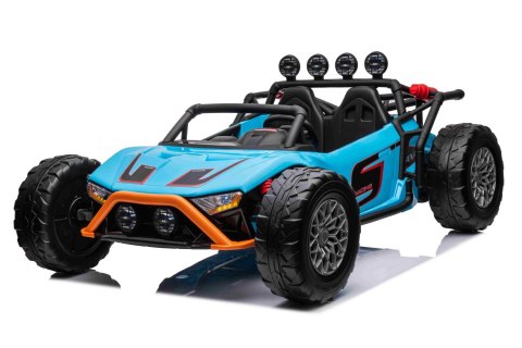 Auto Buggy Racing 5 na akumulator dla dzieci Niebieski + Silniki 2x200W + Pilot + Audio LED + Wolny Start
