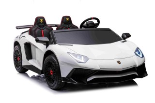 Auto Lamborghini Aventador SV na akumulator dla 2 dzieci Biały