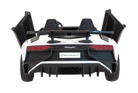 Auto Lamborghini Aventador SV na akumulator dla 2 dzieci Biały