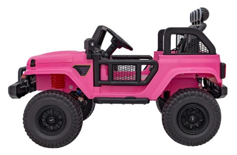 Auto terenowe OFF-ROAD 3.0 dla dzieci Różowy + Pilot + Wolny Start + Pasy + Audio LED