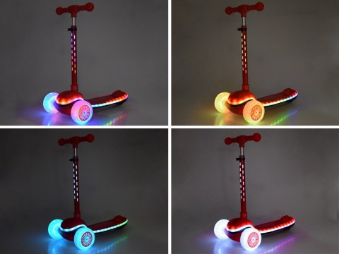 Balansowa hulajnoga SCOOTER 3-kołowa KOLOROWE ŚWIATEŁKA i MUZYKA SP0812