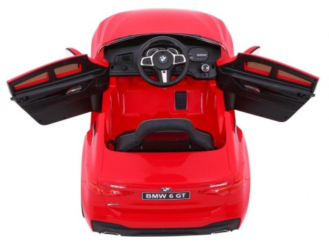 BMW 6 GT Autko na akumulator Czerwone + Pilot