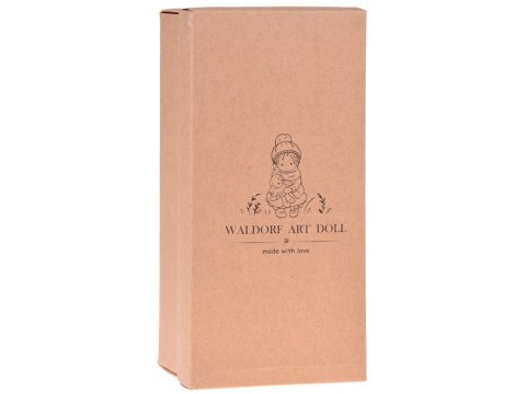 Beżowa Urocza miękka Lalka - minimalistyczna mimika Nauka emocji ZA4996