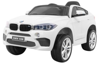 BMW X6M Elektryczne Autko dla dzieci, Biały SUV + Pilot