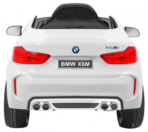 BMW X6M Elektryczne Autko dla dzieci, Biały SUV + Pilot