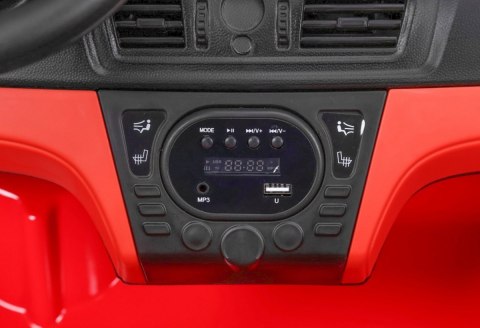 BMW X6M XXL dla 2 dzieci Czerwony SUV + Pilot + Ekoskóra