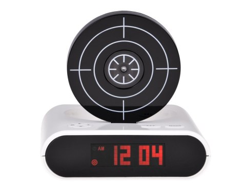 Budzik z pistoletem zegar z tarczą gra ZA2486 BI