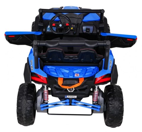 Buggy UTV-MX na akumulator dla dzieci Niebieski + Napęd 4x4 + Pilot + Audio LED + Schowek + EVA + Wolny Start
