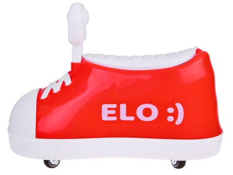 Czerwony TRAMPEK Elo :) - JEŹDZIK but Super-obrotowy + muzyka SP0813