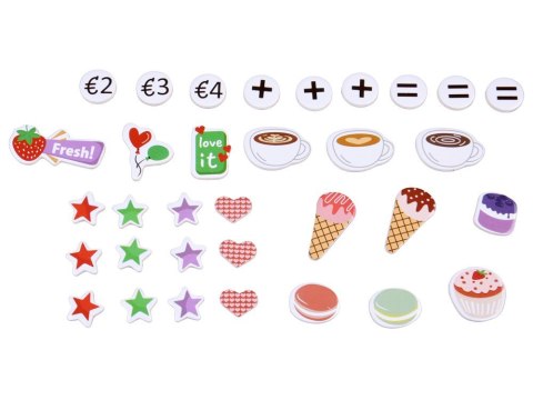 Drewniana Kawiarnia Lodziarnia - Zestaw Zabawowy z Desery Lody ZA5937