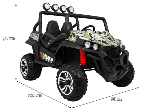 Grand Buggy Strong Lift dla dzieci Moro + Napęd 4x4 + Pilot + Bagażnik + Radio MP3 + LED