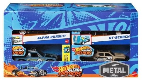 Hot Wheels Pojazd z napędem pull-back mix (8szt)