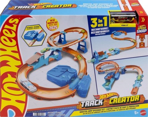 Hot Wheels Track Creator Tor Super skok z napędem