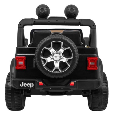 Jeep Wrangler Rubicon terenowy na akumulator dla dzieci Czarny + Pilot + 4x4