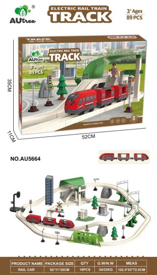 Kolejka Miasto z Funkcją Świateł i Dźwięku 89el.