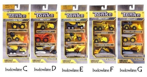 Maszyny budowlane Tonka Autka zestaw 3 szt ZA3617