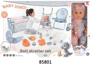 MEGA Zestaw DINUŚ z Lalką + Akcesoria