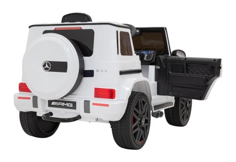 Mercedes AMG G63 dla dzieci Biały + Pilot