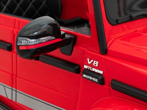 Mercedes AMG G63 dla dzieci Czerwony + Pilot