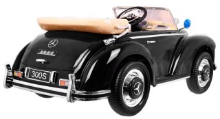 Mercedes Benz 300S Retro dla dzieci Lakier Czarne klasyczne auto