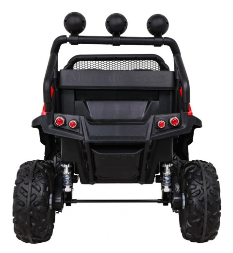 Mercedes Benz Unimog dla dzieci Terenowy Czerwony + Napęd 4x4 + Pilot