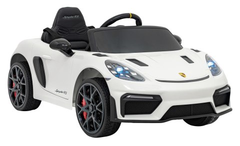 Pojazd Porsche Spyder RS 718 Biały sportowy samochód