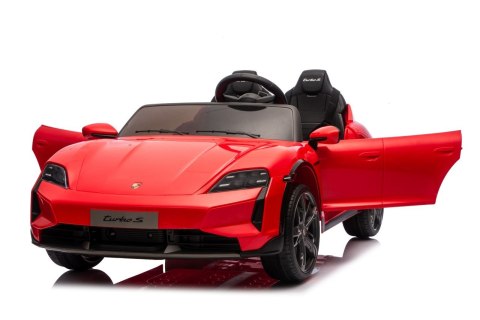 Pojazd Porsche Taycan Turbo S Czerwony