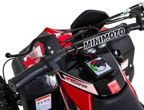 Quad HIPERFECT na akumulator Czerwony 35km/h + Silnik 1000W + Koła pompowane + Regulacja siedzenia