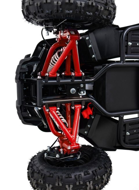 Quad HIPERFECT na akumulator Czerwony 35km/h + Silnik 1000W + Koła pompowane + Regulacja siedzenia