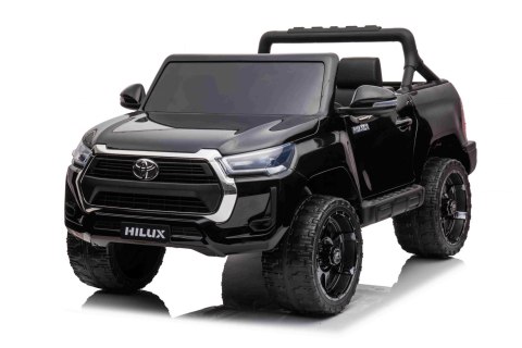 Toyota Hilux na akumulator dla dzieci Czarny Pickup + Napęd 4x4 + Pilot