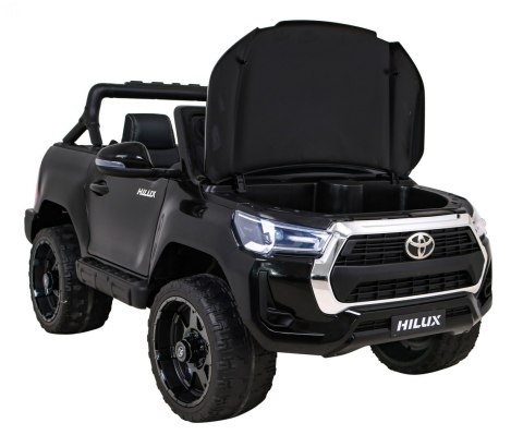 Toyota Hilux na akumulator dla dzieci Czarny Pickup + Napęd 4x4 + Pilot