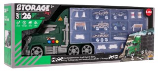 Zestaw Ciężarówka z Wyrzutnia + Autka i Akcesoria