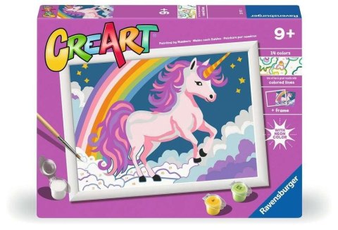 CreArt dla dzieci: Różowy Neon - Jednorożec