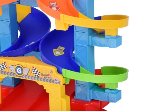 Zestaw Spiralny TOR samochodowy + autko policja i wywrotka 19-ele ZA5692