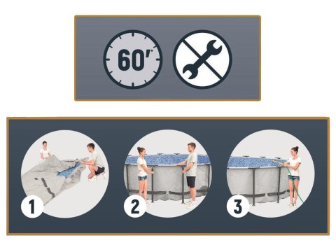 Bestway Basen STELAŻOWY 549x122cm 11w1 56462