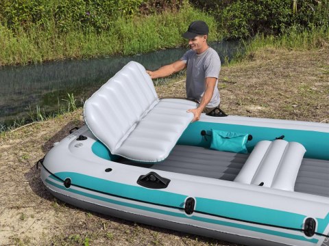 Bestway Dmuchany ponton 5os 600kg Adventure Elite X5 315x166cm wiosła 65159