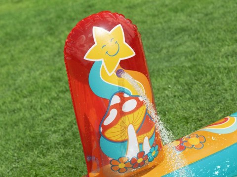 Bestway Dmuchany wodny plac zabaw Zjeżdżalnia + zraszacz + piłki 53164